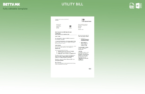 модерен стил на Обединетото Кралство НВ Влада за комунални сметки за топла домаш